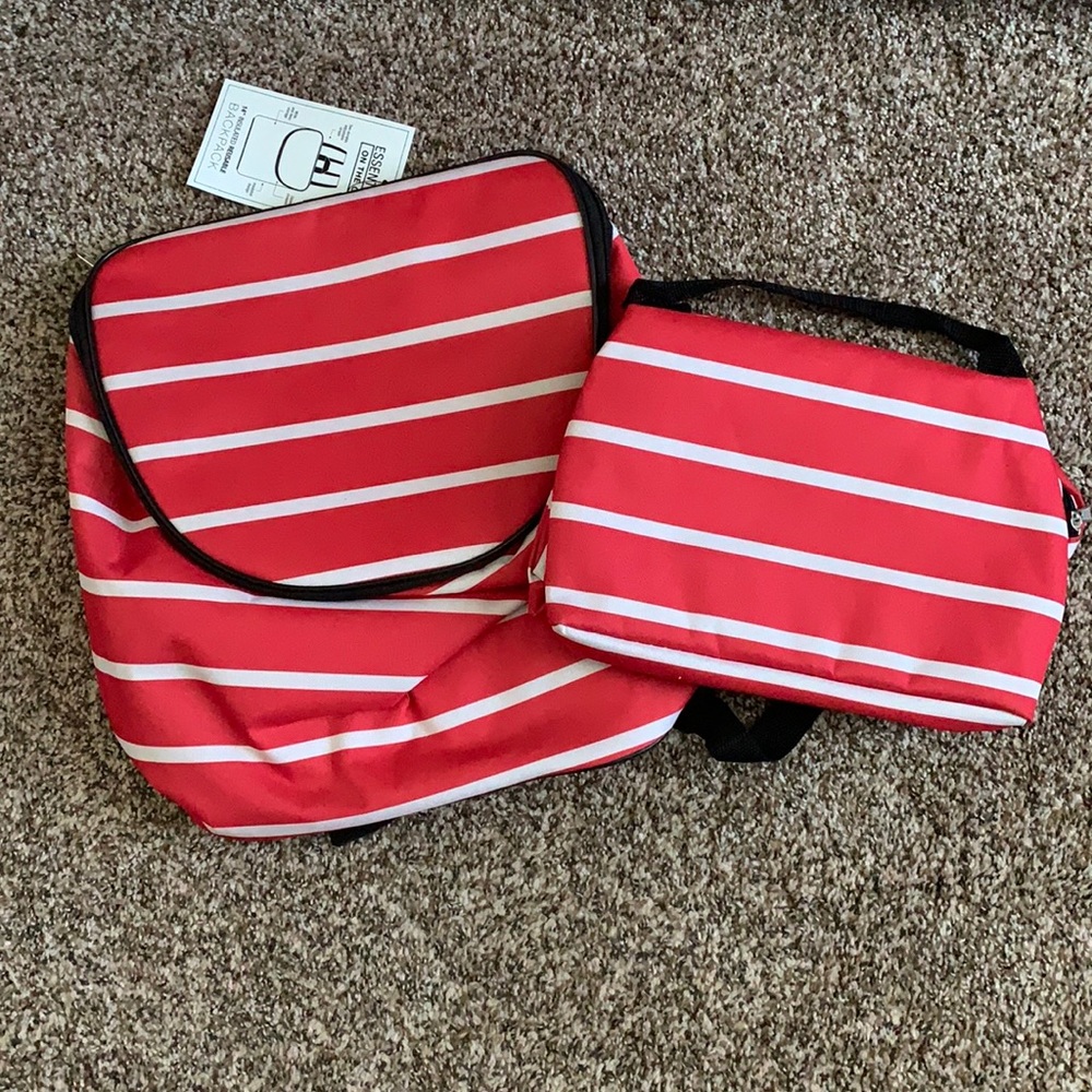 Cooler backpack and lunch tote